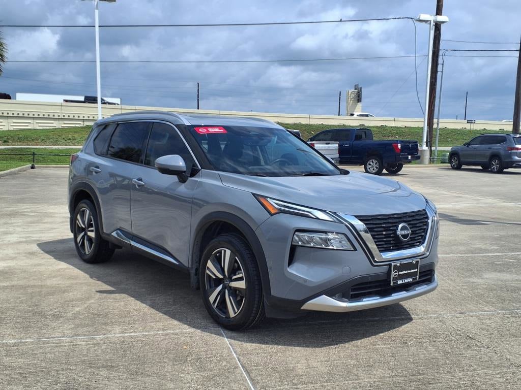 Certified 2022 Nissan Rogue Platinum with VIN JN8BT3DC1NW119092 for sale in Rosenberg, TX