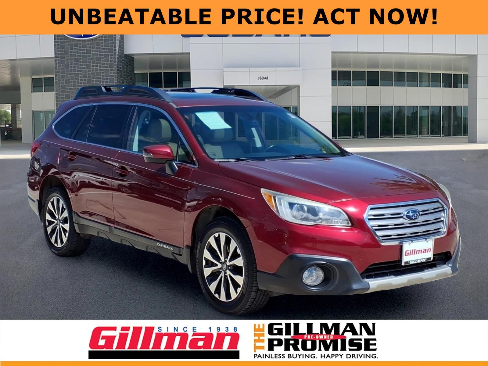 Used 2017 Subaru Outback Limited with VIN 4S4BSANCXH3396178 for sale in Selma, TX