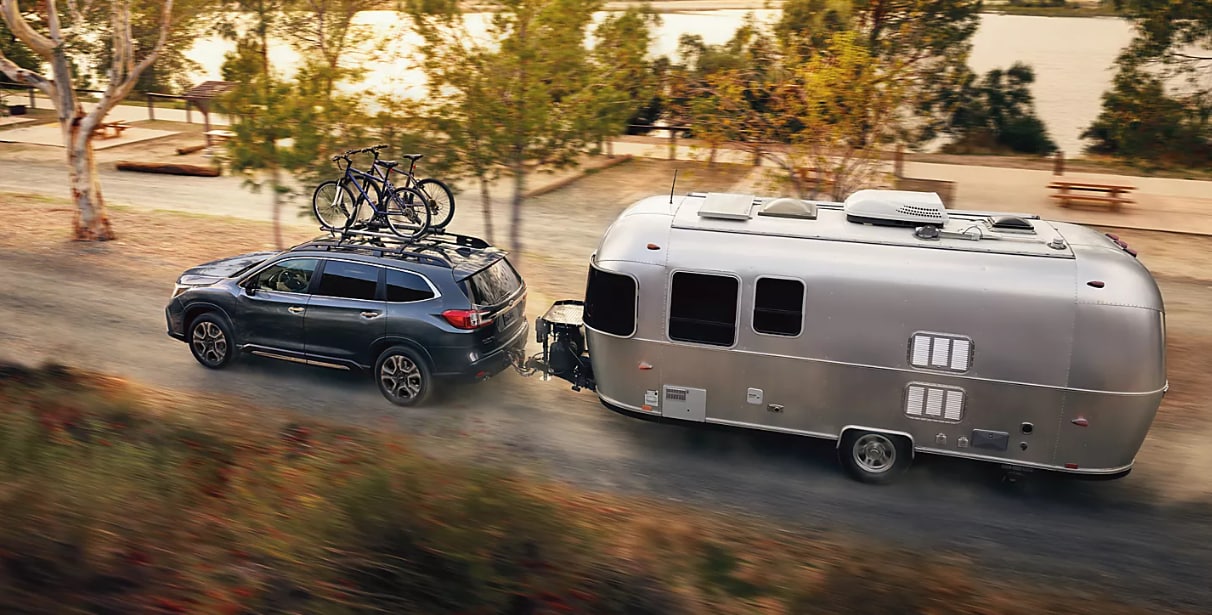  2026 Subaru Ascent towing Camper