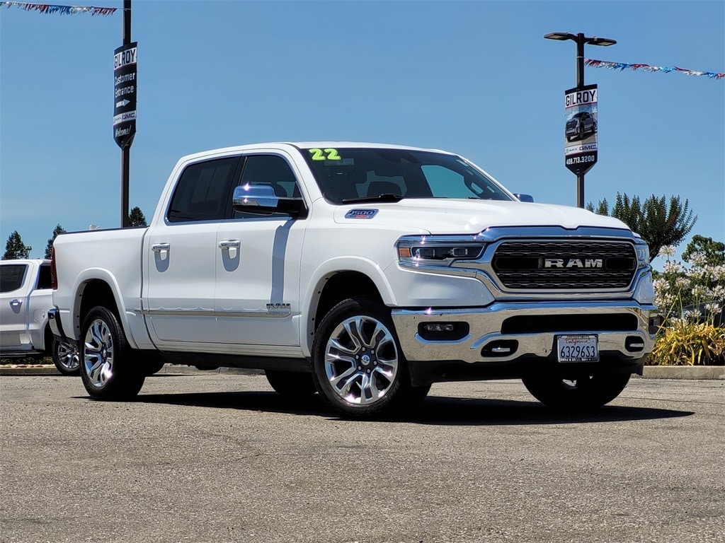 Used 2022 RAM Ram 1500 Pickup Limited with VIN 1C6SRFHM6NN381556 for sale in Gilroy, CA