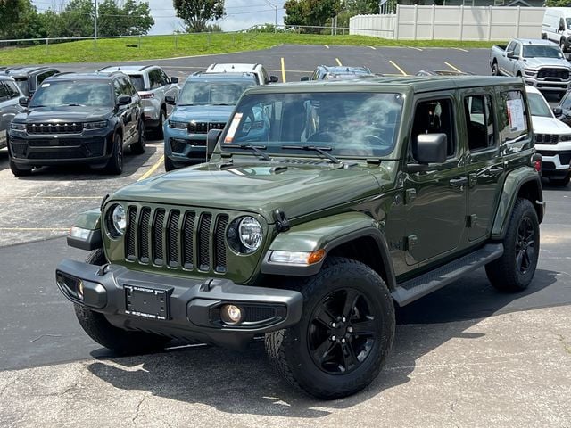 Used 2023 Jeep Wrangler 4-Door Sahara Altitude with VIN 1C4HJXEN8PW628036 for sale in Kansas City