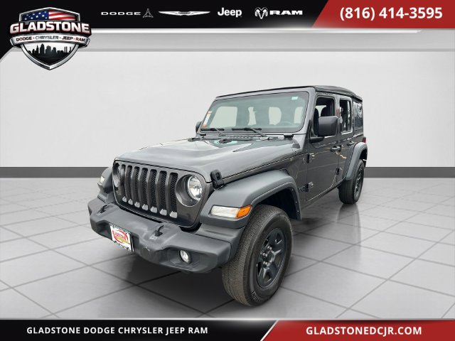 Used 2023 Jeep Wrangler 4-Door Sport with VIN 1C4HJXDN3PW598462 for sale in Kansas City