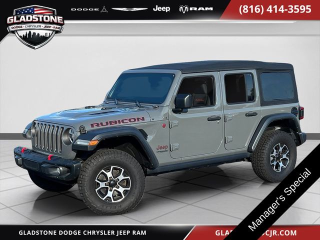 Used 2021 Jeep Wrangler Unlimited Rubicon with VIN 1C4JJXFM7MW649835 for sale in Kansas City