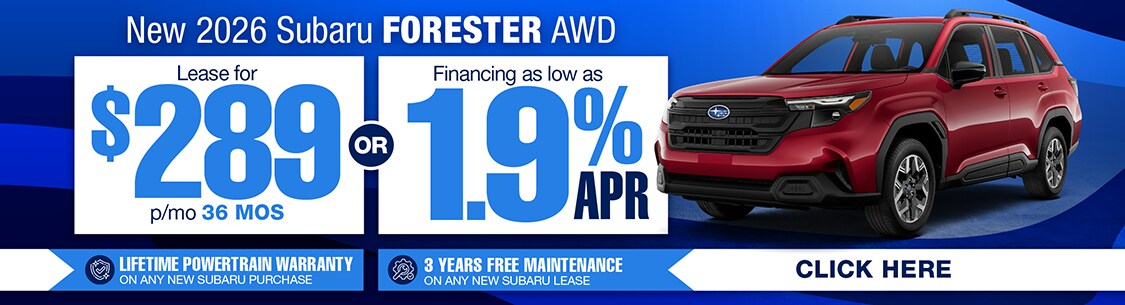 Subaru PA Dealer Forester Special Offer