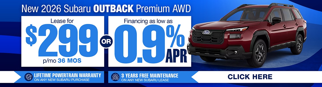 Subaru PA Dealer Outback Special Offer