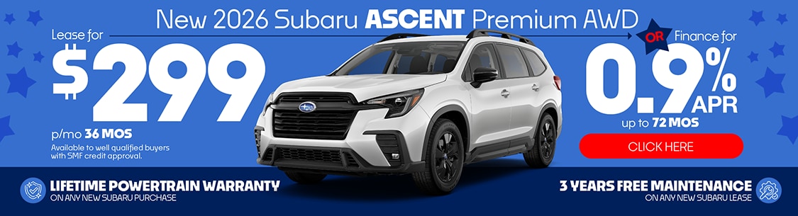 Subaru PA Dealer Ascent Special Offer