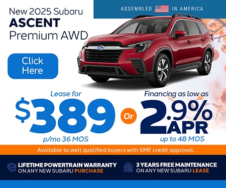 PA Subaru Dealer Ascent Special Offer