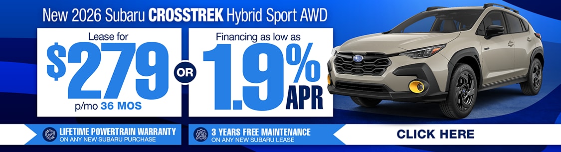 Subaru PA Dealer Crosstrek Hybrid Special Offer