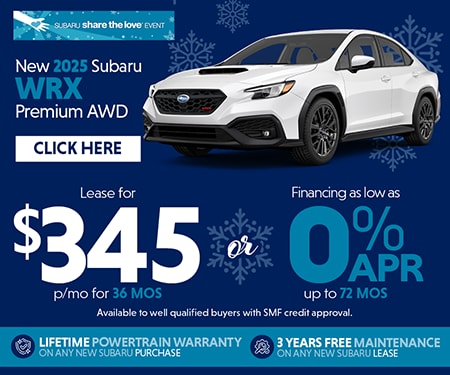 PA Subaru Dealer WRX Special Offer