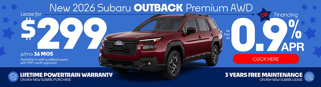 Subaru PA Dealer Outback Special Offer