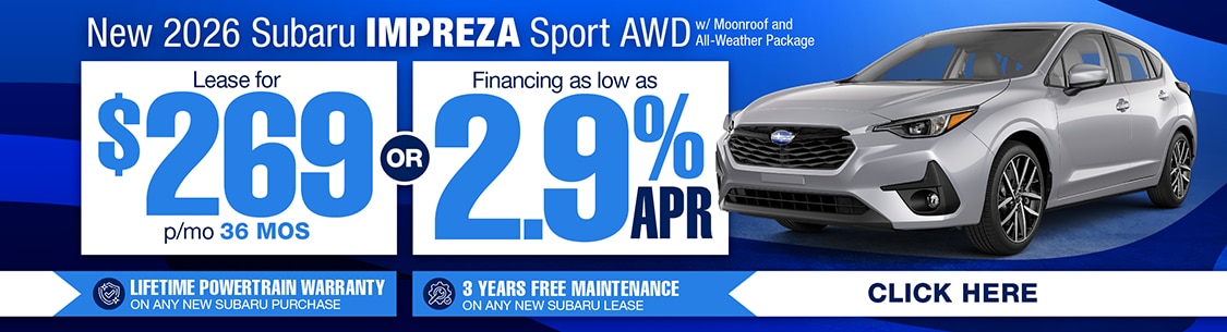 Subaru PA Dealer Impreza Special Offer
