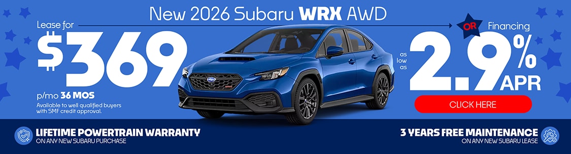 Subaru PA Dealer WRX Special Offer