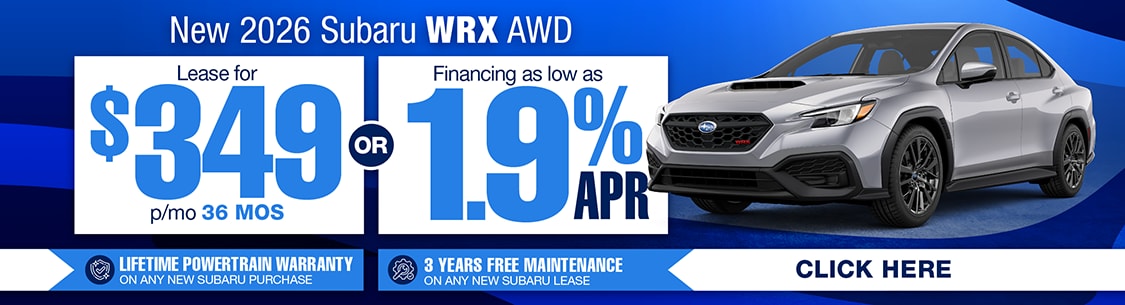 Subaru PA Dealer WRX Special Offer