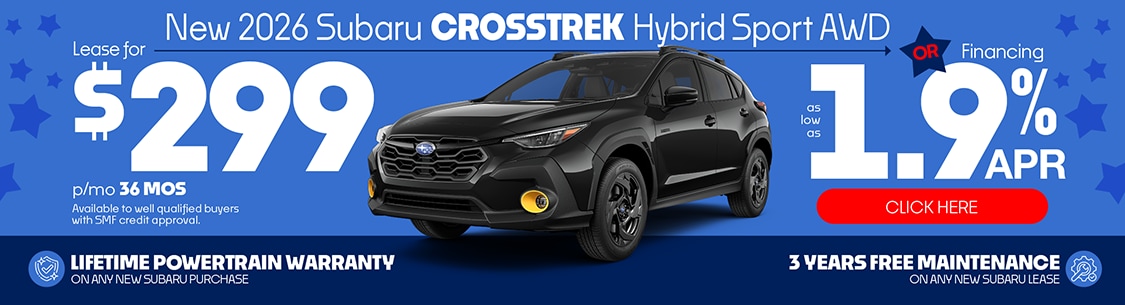 Subaru PA Dealer Crosstrek Hybrid Special Offer