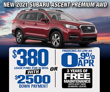 2021 Subaru Ascent Special From Glanzmann Subaru Glanzmann Subaru