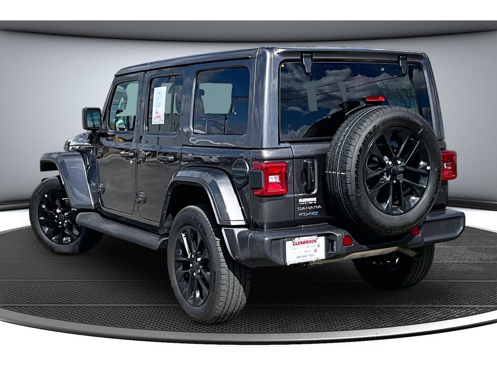 Certified 2025 Jeep Wrangler 4xe Sahara 4XE with VIN 1C4RJXP61SW585596 for sale in Fort Wayne, IN