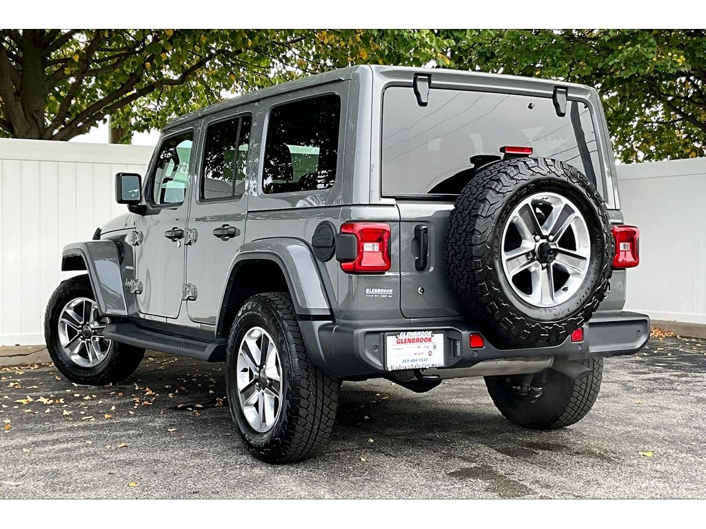 Certified 2020 Jeep Wrangler Unlimited Sahara with VIN 1C4HJXEG1LW171193 for sale in Fort Wayne, IN