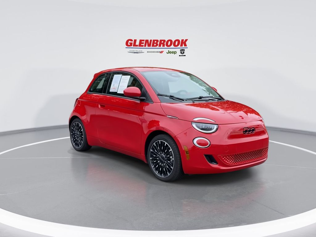 Certified 2024 FIAT 500e Base with VIN ZFAFFAA42RX203323 for sale in Fort Wayne, IN