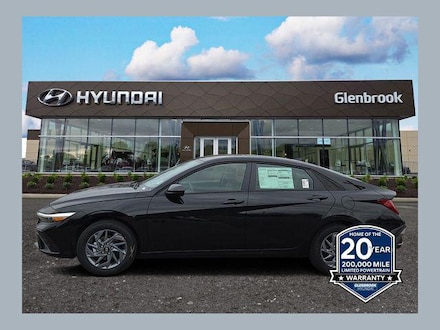 2026 Hyundai Elantra Hybrid Blue Sedan