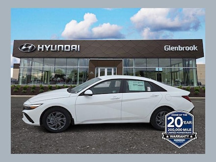 2025 Hyundai Elantra Hybrid Blue Sedan