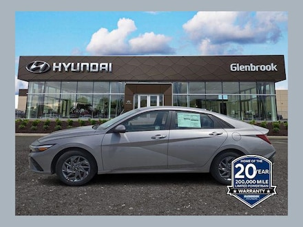 2025 Hyundai Elantra Hybrid Blue Sedan