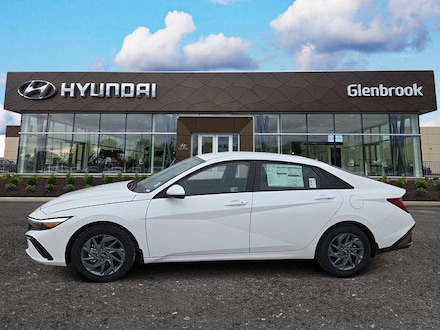 2025 Hyundai Elantra Hybrid Blue Sedan