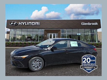 2026 Hyundai Elantra Hybrid Blue Sedan