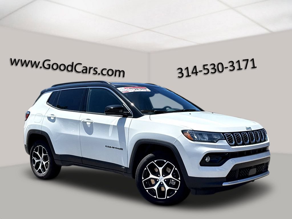 Bright White Clearcoat 2024 Jeep Compass SUV / Crossover Four-Wheel Drive Automatic