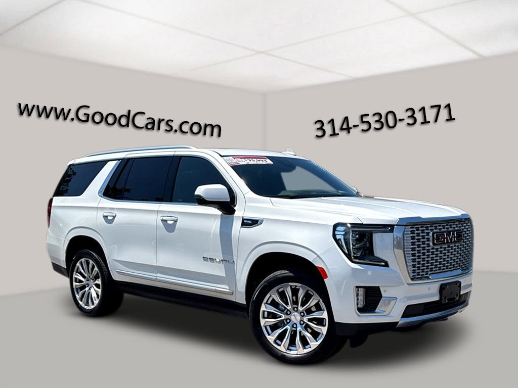 White Frost Tricoat 2024 GMC Yukon SUV / Crossover Four-Wheel Drive Automatic