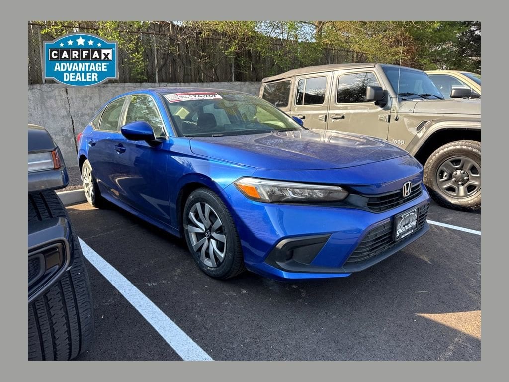 Blue 2023 Honda Civic LX FWD Sedan Front-Wheel Drive