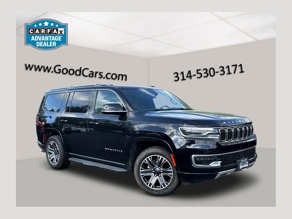 Diamond Black Crystal Pearlcoat 2024 Jeep Wagoneer Series II 4WD SUV / Crossover Four-Wheel Drive Automatic