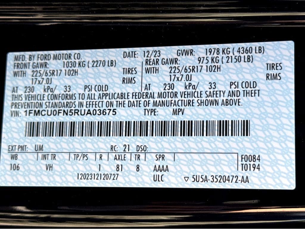 2024 Ford Escape Base - Photo 25