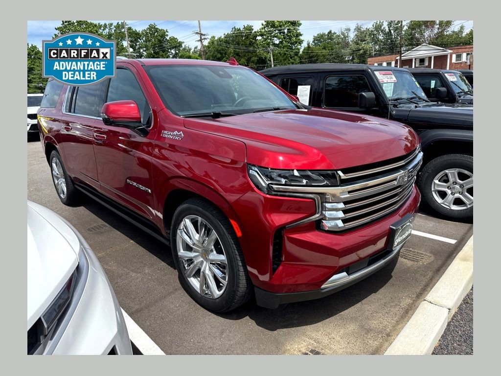 Radiant Red Tintcoat 2023 Chevrolet Suburban High Country 4WD SUV / Crossover Four-Wheel Drive Automatic