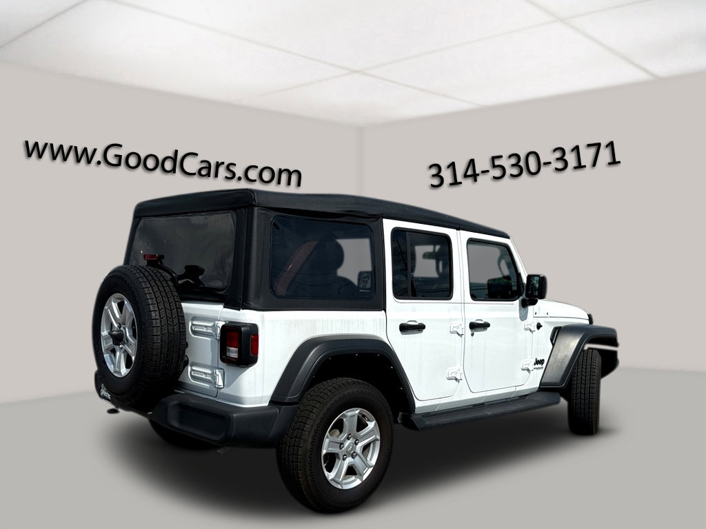 Used 2022 Jeep Wrangler Unlimited Sport S with VIN 1C4HJXDN3NW132530 for sale in Glendale, MO