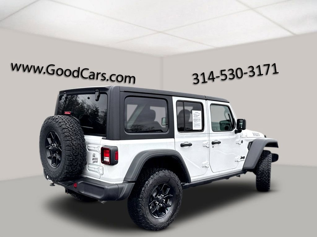 Certified 2024 Jeep Wrangler Willys Convertible