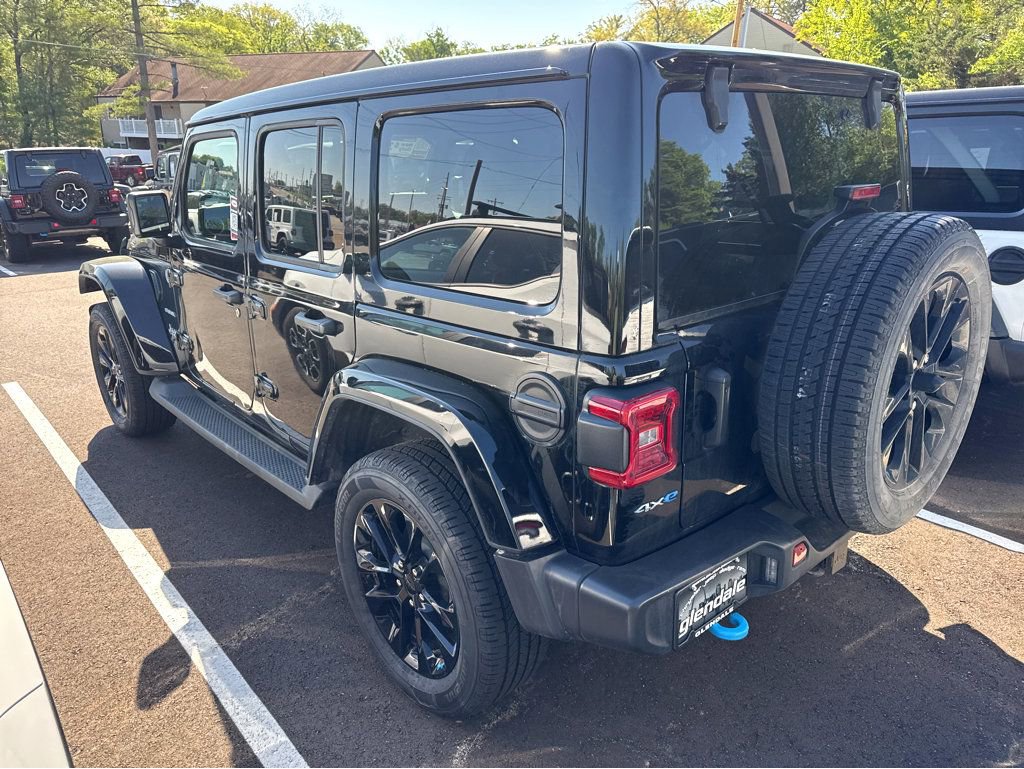 Certified 2023 Jeep Wrangler 4xe Sahara 4XE with VIN 1C4JJXP60PW555445 for sale in St. Louis, MO