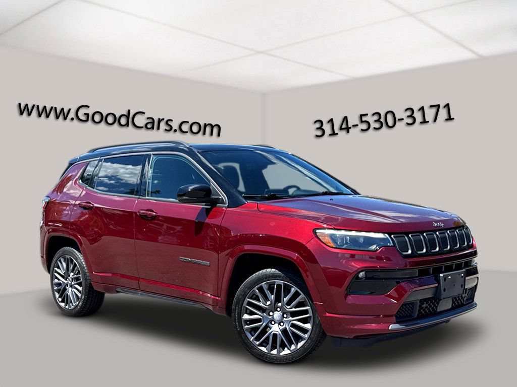 Velvet Red Pearlcoat 2022 Jeep Compass SUV / Crossover Four-Wheel Drive Automatic