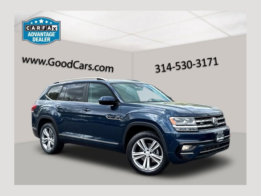 Blue Metallic 2018 Volkswagen Atlas SEL 4Motion SUV / Crossover All-Wheel Drive Automatic