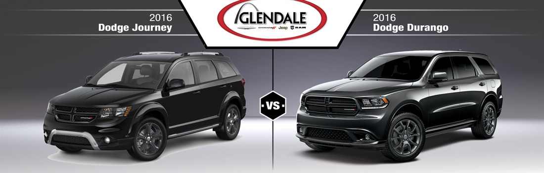 2016 dodge durango vs 2016 dodge journey