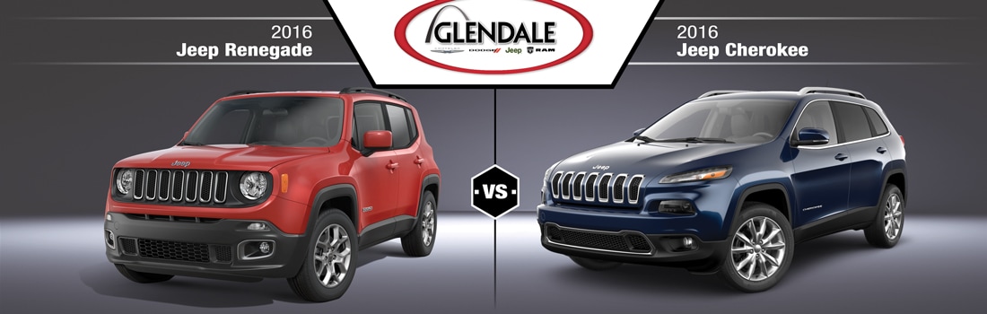 2016 jeep renegade vs 2016 jeep cherokee