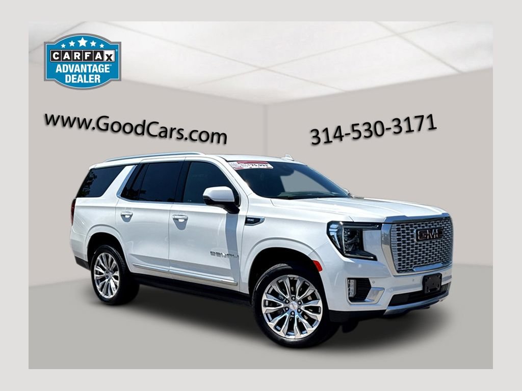White Frost Tricoat 2024 GMC Yukon SUV / Crossover Four-Wheel Drive Automatic