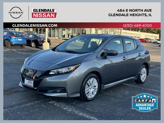 Certified 2025 Nissan Leaf S with VIN 1N4AZ1BV7SC563157 for sale in Glendale Heights, IL