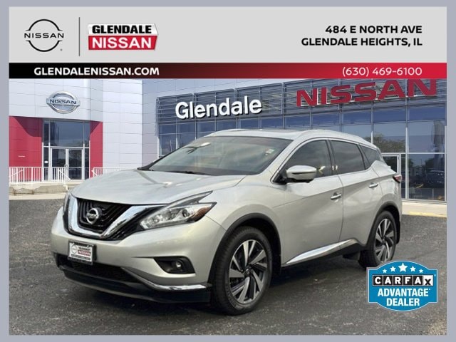 Certified 2016 Nissan Murano Platinum with VIN 5N1AZ2MH2GN154191 for sale in Glendale Heights, IL