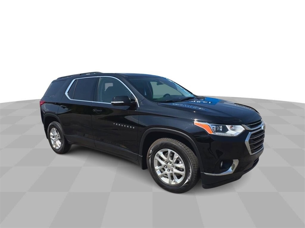 Used 2021 Chevrolet Traverse 1LT with VIN 1GNEVGKW5MJ105805 for sale in Eaton Rapids, MI