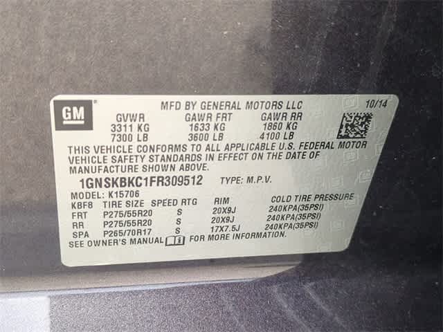 Thumbnail: 2015 Chevrolet Tahoe - 14