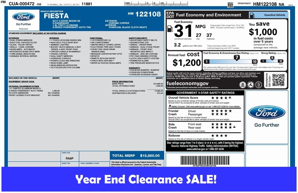 2017 Ford Fiesta SE's photo