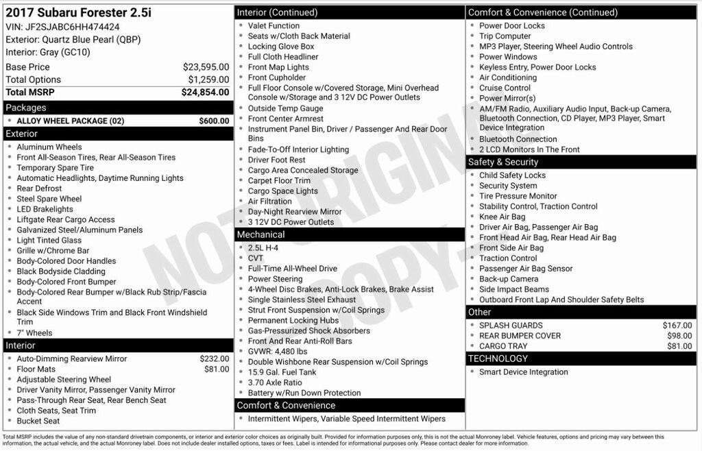 2017 Subaru Forester Base