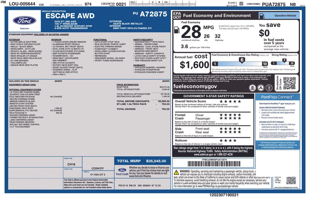 2023 Ford Escape ST-Line