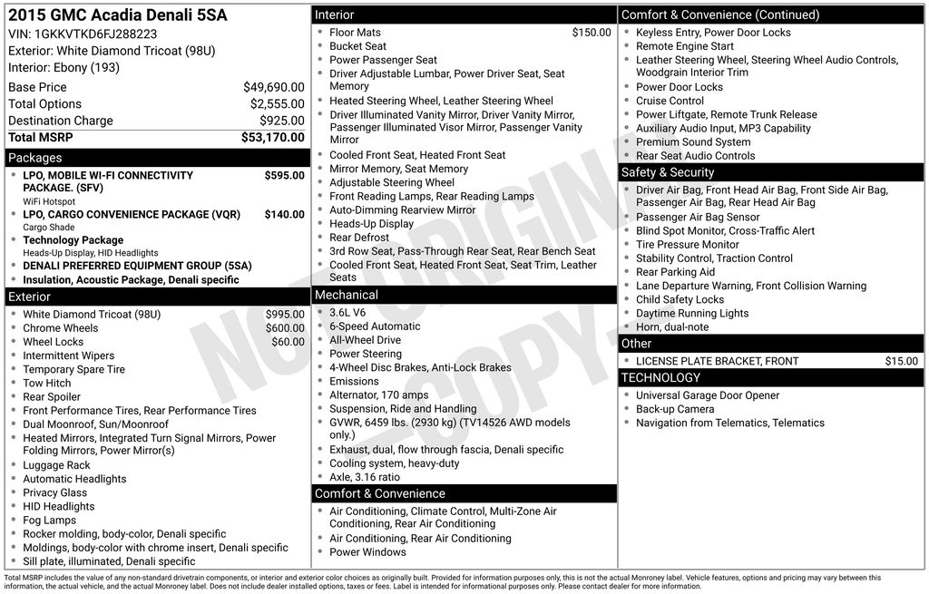 2015 GMC Acadia AWD Denali's photo