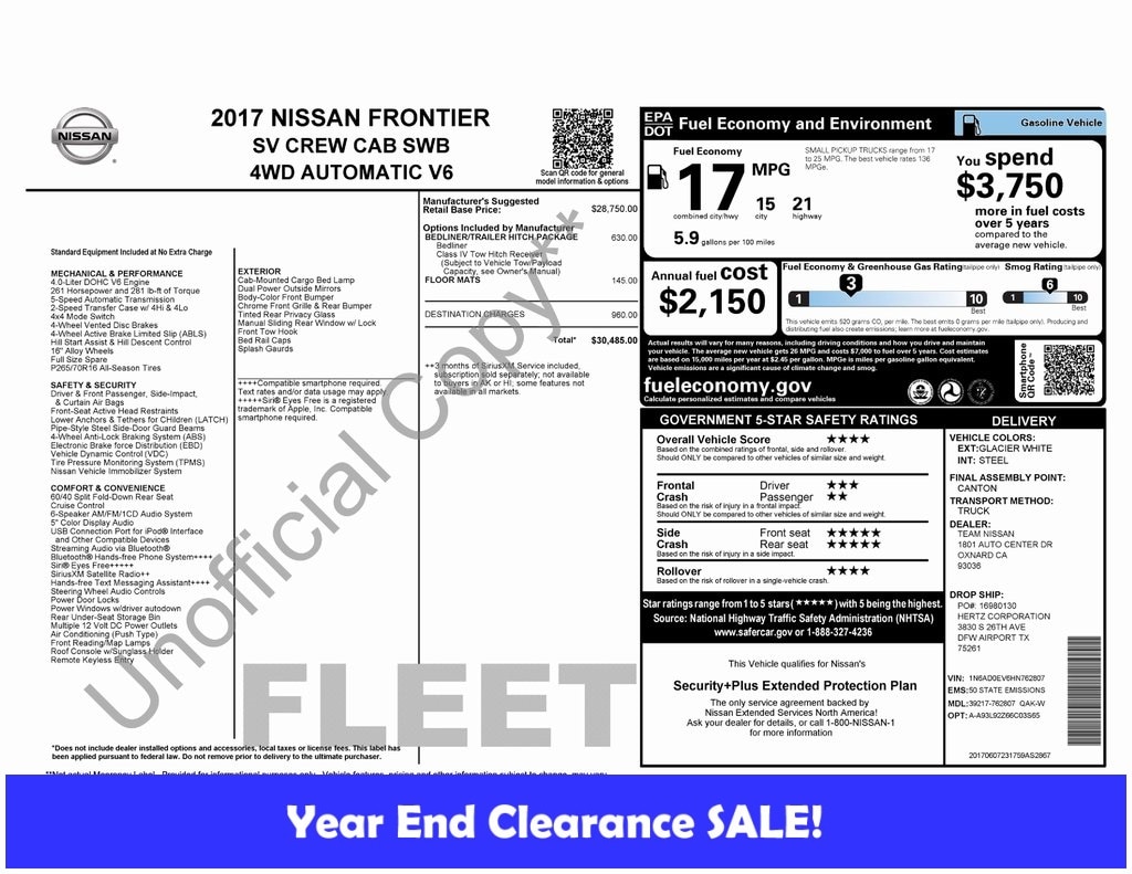 2017 Nissan Frontier SV's photo